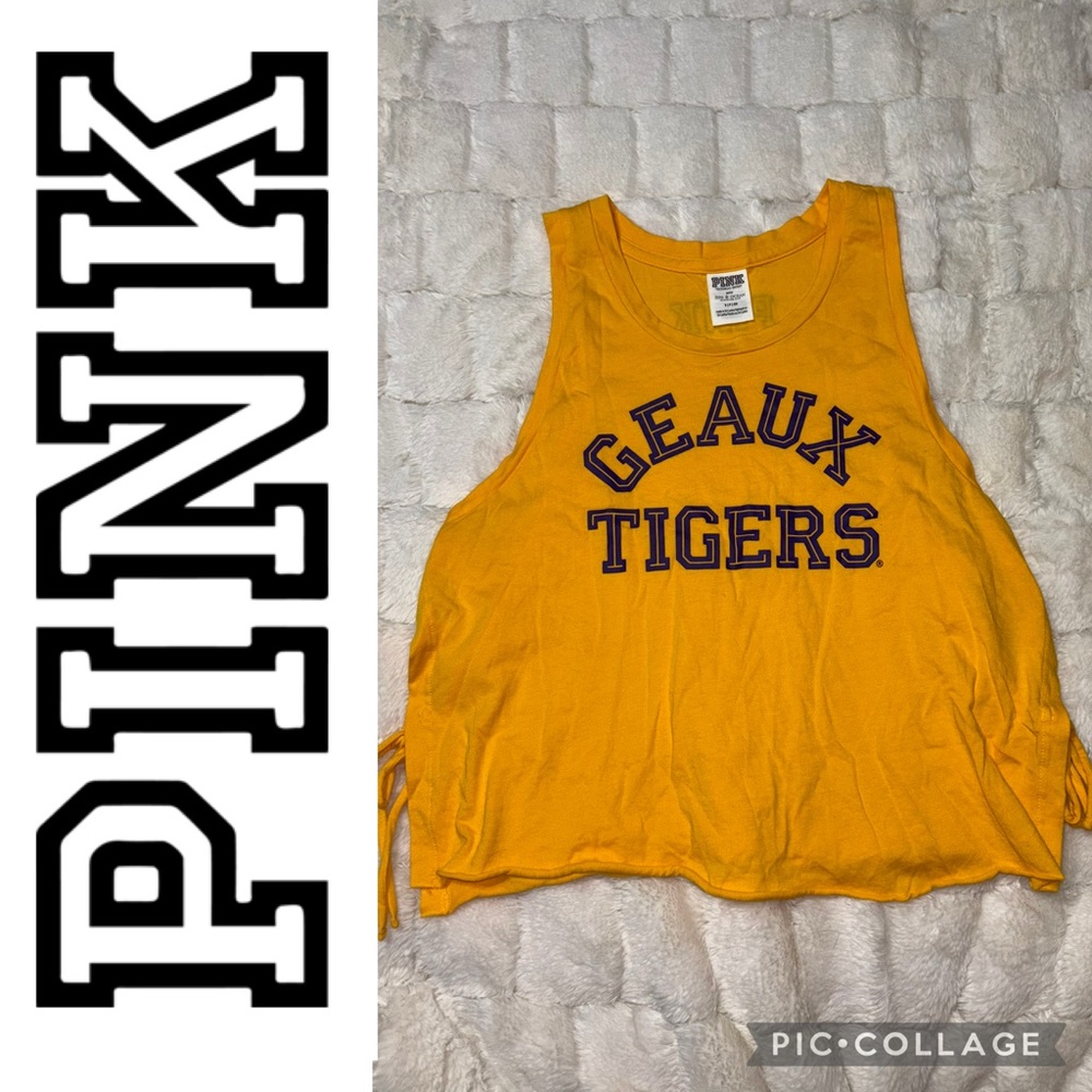 🔥 PINK Victoria's Secret Yellow Tank Top